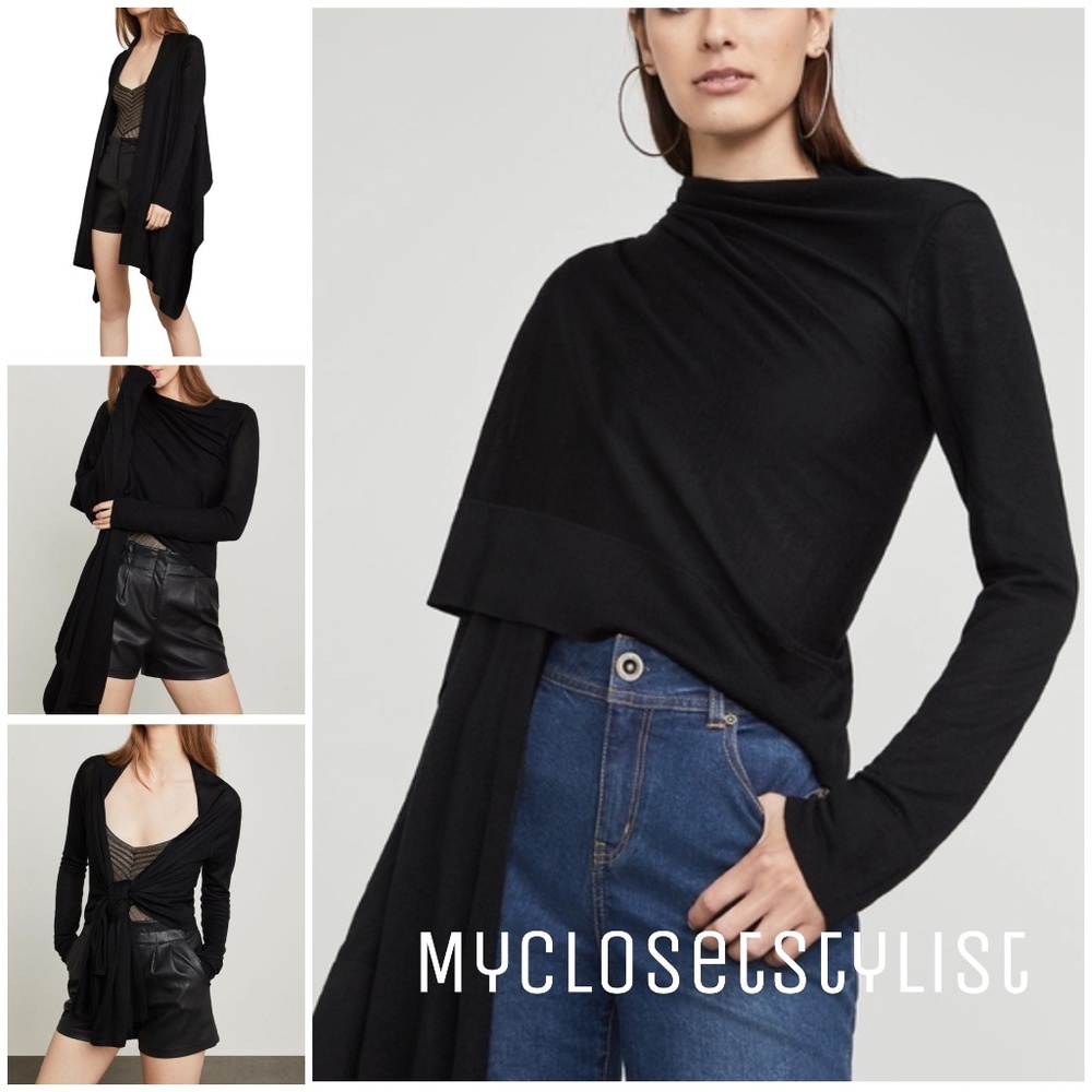 BCBG Max Azria $239 Cardigan Wrap Sweater Top NWT - Picture 8 of 8